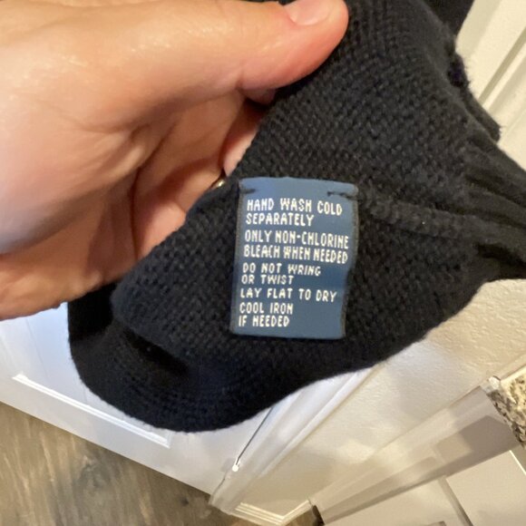 Polo Ralph Lauren XXL Black Crewneck Sweater Men's Knit Preppy Minimalist Cotton - Picture 5 of 6